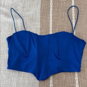 Amazon Royal Blue Crop Top